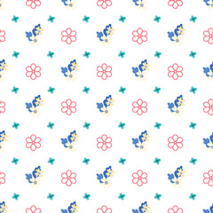 Tiny Spring Feelings Seamless Vector Pattern Design