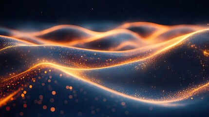 deco wavy and luxury wave line background golden lines on dark blue wallpaper,aesthetic corporative style gold stripes making abstract water waving motion.illustration