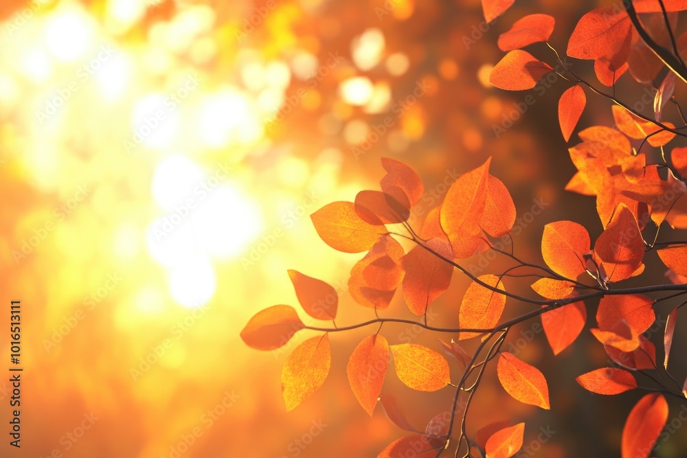 Poster a picture of sunlight shining through the leaves of a tree, ideal for use in illustrations or design