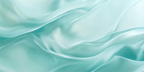 Obraz premium Gentle pastel teal abstract texture, smooth and light, evoking a sense of serenity and calm, empty space for advertising