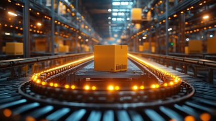 efficient supply chain management concept featuring interconnected logistics inventory control and distribution networks optimizing business operations and reducing costs.create by F.a