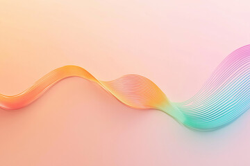 Abstract colorful wave pastel background. Copy space.