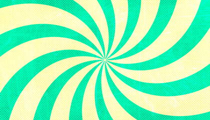 groovy 70s background with textured, twisted sunburst. vector illustration