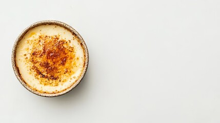 Flat lay of a perfectly torched isolated on a clean white background with plenty of space for text or design on the sides.