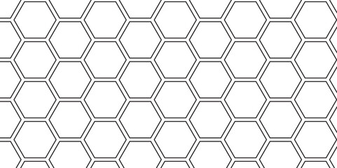 Black hexagon grid texture with yellow lining.  Realistic geometric mesh cells and paper texture design. Mosaic structure mess cell.  Abstract background, hexagons, geometric, pattern, honeycomb, 3d.