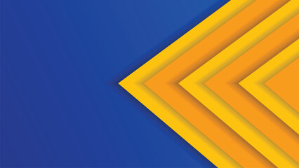 Yellow and blue background with triangle.  Vector abstract background texture design, bright poster.