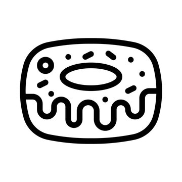 recommend clip art: Donut line icon