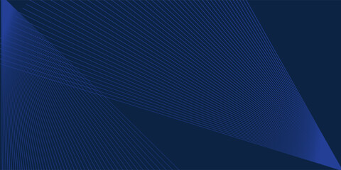 Dark blue background. Modern straight lines abstract presentation background. Abstract decoration, gold pattern, halftone gradient.