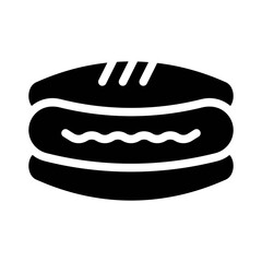 Hot Dog glyph icon