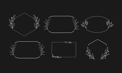 Minimalist Botanical Wreath Frames for Elegant Decorative Design

