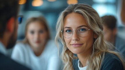 Fototapeta premium group of senior students discussing altenrative energy,teacher in classroom close up.stock image