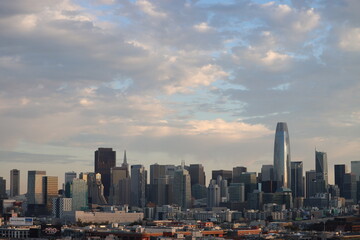 Obraz premium Salesforce Tower and Transamerica Pyramid