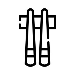 Chopsticks line icon