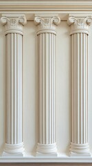 Fototapeta premium Delicate architectural paper cuts rest on wooden shelves, enhanced by natural lighting