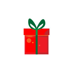 Christmas box, Christmas gift, red gift box red box, birthday gift icon.