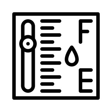 recommend clip art: Fuel Gauge line icon