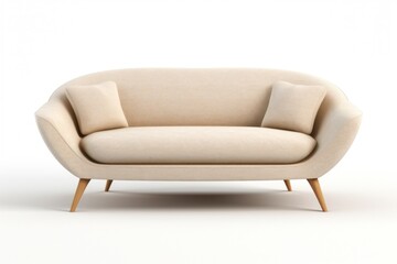 Fototapeta premium Furniture armchair sofa white background.