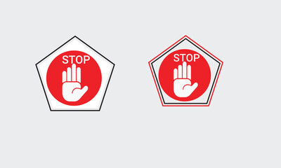 Stop icon design