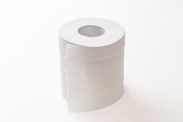 白背景にトイレットペーパー