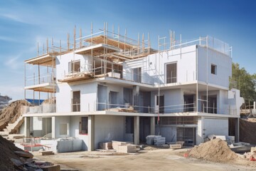Fototapeta premium Construction site house architecture building. Image by rawpixel.