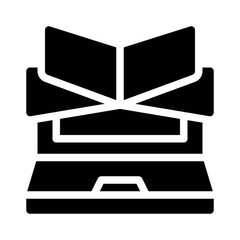 Graduates glyph icon