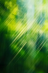 Fototapeta premium Abstract Geometric Design with a Lush Green and Blue Color Palette, Highlighting Diagonal Shapes for a Modern and Eye-Catching Background.