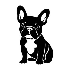 Sitting French Bulldog