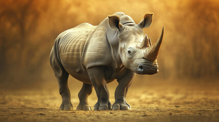 Obraz premium Rhinoceros The Large mammal