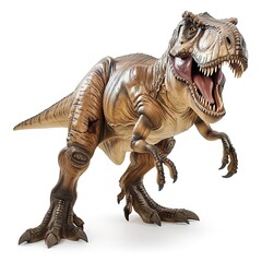 Fototapeta premium T rex dinosaur isolated on white background 