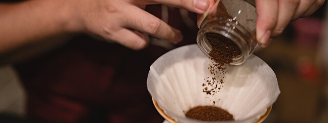 In vibrant cafes, the barista skillfully operated the machine, grinding fresh beans to create a perfectly grated espresso, crafting a hot drink that delighted every customer.