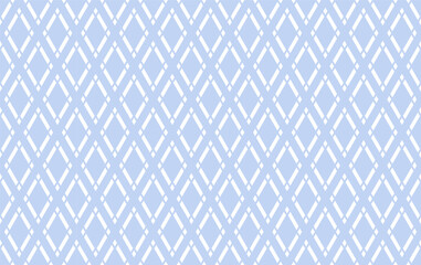 Abstract Seamless Geometric Diamonds Light Blue Pattern. 