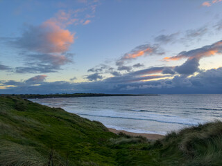 Seashore at sunset