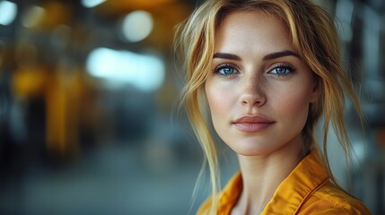 Fototapeta premium professional woman engineer confident female leading project manager,leadership skills in the engineering field break stereotypes and modern woman empowerment corporate business outfit