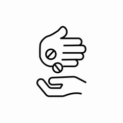 sale of psychotropic substances icon sign vector