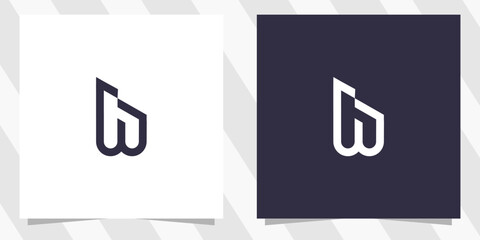 Letter w logo design vector