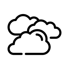 Clouds line icon