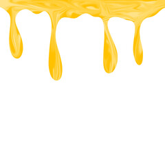 Illustration of honey dripping. Illustration of melted honey