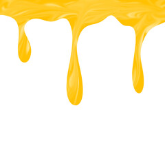Illustration of honey dripping. Illustration of melted honey