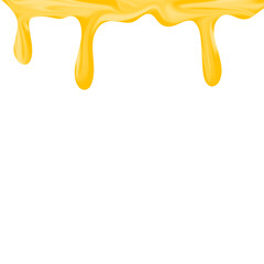 Illustration of honey dripping. Illustration of melted honey