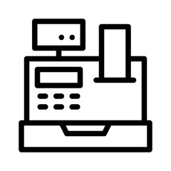 Cash Register line icon