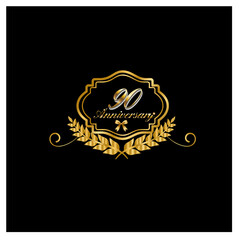 a gold and black logo for a restaurant called a restaurant