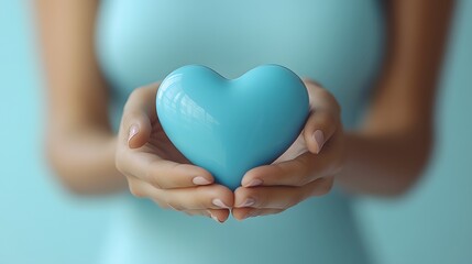 Creative fundraiser event poster with hands holding hearts, symbolizing giving