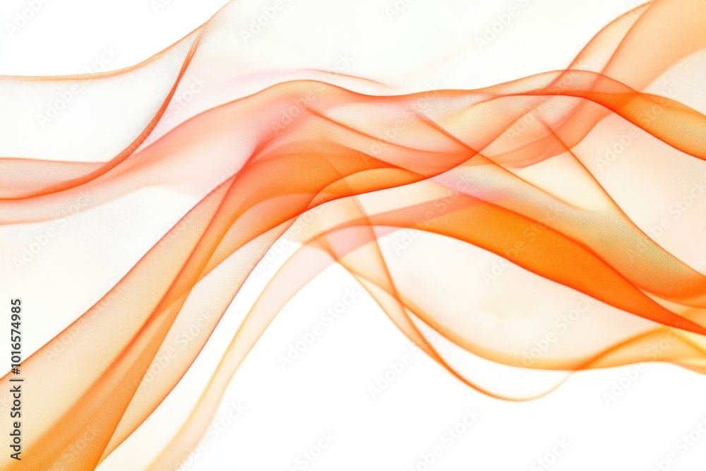 Aufkleber a close-up view of a wavy smoke on a white background, ideal for use in abstract or atmospheric desi