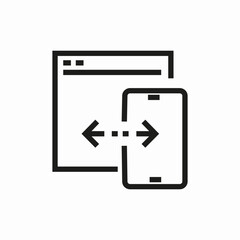 data transfer icon sign vector