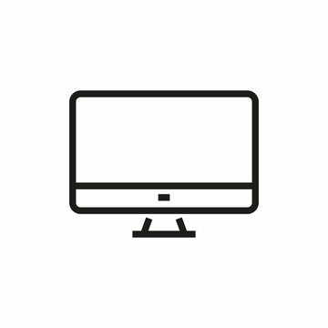 recommend clip art: monitor outline icon sign vector