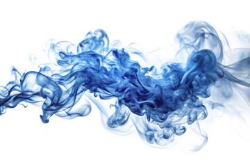 Fototapeta premium blue smoke on white background