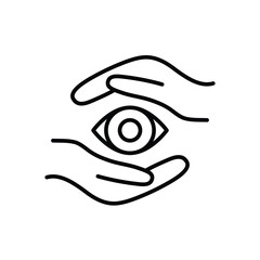 eye care icon vector eye clinik sign