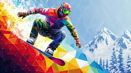 Creative portrait of a sportsman