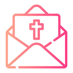 Obraz premium mail gradient icon