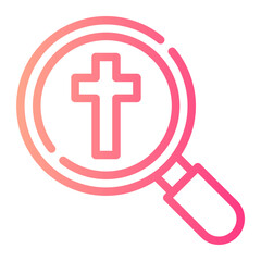 Obraz premium search gradient icon